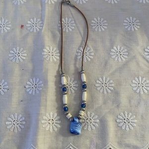 Turtle glass necklace